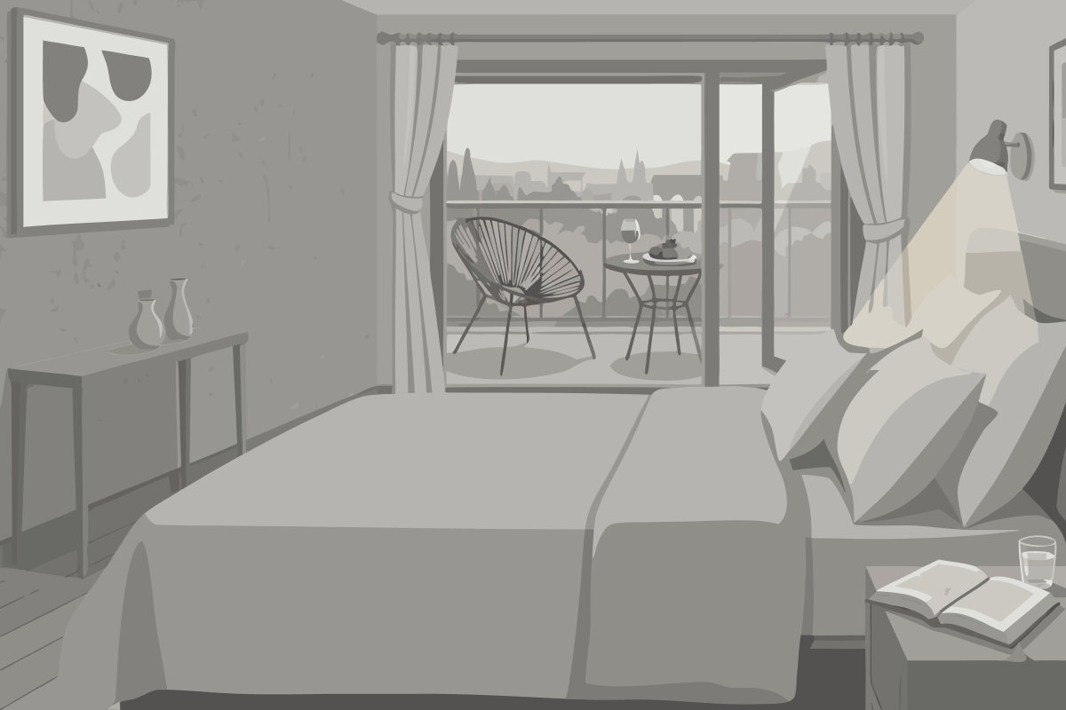 Chambre Lit King-Size - Vue sur Mer
